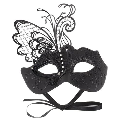 VERDANVERSE Metal Butterfly Half Face Mask Party Masquerade Cosplay Kostüm Halloween Karneval Damen Leichte Metall Kunststoff-maske mit Band Komfortabel für Fasching und Festlichkeiten VERDANVERSE Metal Butterfly Half Face Mask Party Masquerade Cosplay Kostüm Halloween Karneval Damen Leichte Metall Kunststoff-maske mit Band Komfortabel für Fasching und Festlichkeiten von VERDANVERSE