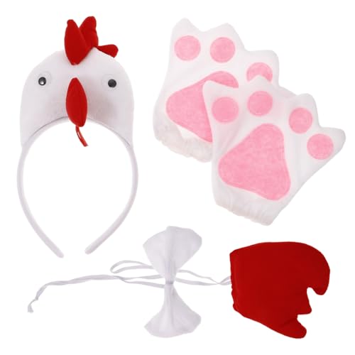 VERDANVERSE Niedliches Huhn Kostüm für Flauschiges Chick Stirnband mit Fliege und Handschuhen Weiches Langlebiges Cosplay Zubehör für Tier themen Party und Halloween Aufführungen VERDANVERSE Niedliches Huhn Kostüm für Flauschiges Chick Stirnband mit Fliege und Handschuhen Weiches Langlebiges Cosplay Zubehör für Tier themen Party und Halloween Aufführungen von VERDANVERSE