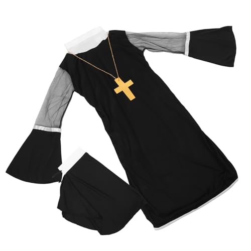 VERDANVERSE Nonnenkostüm Cosplay Verkleidung für Halloween und Kostümparty für Bühnenaufführungen und Festliche Anlässe Hochwertigem Material und Langlebig VERDANVERSE Nonnenkostüm Cosplay Verkleidung für Halloween und Kostümparty für Bühnenaufführungen und Festliche Anlässe Hochwertigem Material und Langlebig von VERDANVERSE