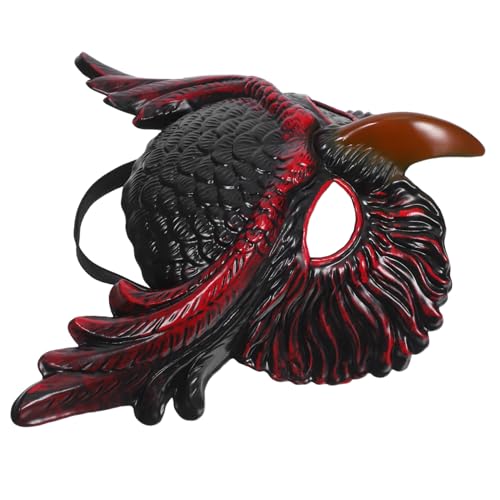 VERDANVERSE Owl Mask Halbes Gesicht Halloween Maske aus PP Kunststoff Tiermotiv für Erwachsene Bequemes Cosplay Zubehör mit Feiner Detailarbeit Auffälliges Accessoire für Karneval Maskenball VERDANVERSE Owl Mask Halbes Gesicht Halloween Maske aus PP Kunststoff Tiermotiv für Erwachsene Bequemes Cosplay Zubehör mit Feiner Detailarbeit Auffälliges Accessoire für Karneval Maskenball von VERDANVERSE