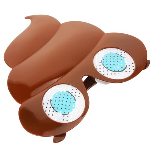 VERDANVERSE Party Sonnenbrille mit Kreativem Poop Design Leichte PC Materialien Hautfreundlich Vielseitig als Foto Requisit für Strandpartys und Erwachsene Originelle Partybrille von VERDANVERSE