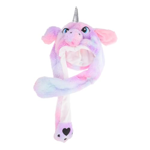 VERDANVERSE Plüsch Einhorn Kopfhaube mit Beweglichen Ohren Lustige Party Selfie Mütze Niedliches Cosplay Accessoire in Blau und Charmant für Frauen und Männer VERDANVERSE Plüsch Einhorn Kopfhaube mit Beweglichen Ohren Lustige Party Selfie Mütze Niedliches Cosplay Accessoire in Blau und Charmant für Frauen und Männer von VERDANVERSE