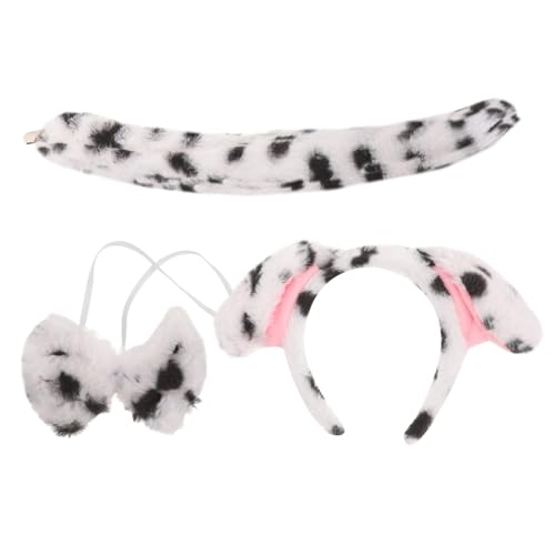 VERDANVERSE Plüsch Hundekostüm Set Ohren Haarreif und Fliege für Cosplay Karneval Halloween und Themenpartys Süßes und Komfortables Kostümzubehör VERDANVERSE Plüsch Hundekostüm Set Ohren Haarreif und Fliege für Cosplay Karneval Halloween und Themenpartys Süßes und Komfortables Kostümzubehör von VERDANVERSE