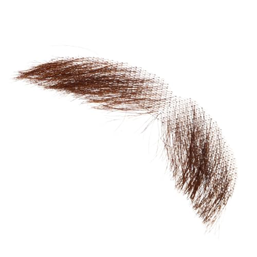 VERDANVERSE Realistischer Fake Vollbart aus Echtem Haar Braun Filmreife Verarbeitung Natürliches Tragegefühl Stilvoll für Halloween Cosplay Party Theater Einfache Anwendung und Entfernung von VERDANVERSE