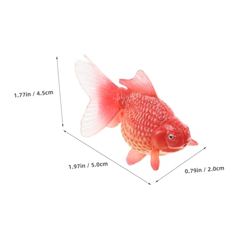 VERDANVERSE Realistischer Kunststoff goldfisch Aquarium deko Schwimmend Edukatives Fischspielzeug für Lernspiel Meerestiere Modell VERDANVERSE Realistischer Kunststoff goldfisch Aquarium deko Schwimmend Edukatives Fischspielzeug für Lernspiel Meerestiere Modell von VERDANVERSE