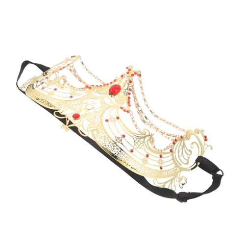 VERDANVERSE Rhinestone Tassel Halbgesichtsmaske mit Fransen Dekorative Ketten Augenmaske für Damen Leichte Atmungsaktive Masquerade Party Gesichtsabdeckung für Halloween Cosplay und Festliche VERDANVERSE Rhinestone Tassel Halbgesichtsmaske mit Fransen Dekorative Ketten Augenmaske für Damen Leichte Atmungsaktive Masquerade Party Gesichtsabdeckung für Halloween Cosplay und Festliche von VERDANVERSE