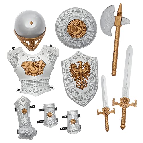 VERDANVERSE Ritter Kostüm für Jungen Teiliges Rollenspiel Outfit für Halloween Karneval und Partys für Cosplay und Bühnenaufführungen VERDANVERSE Ritter Kostüm für Jungen Teiliges Rollenspiel Outfit für Halloween Karneval und Partys für Cosplay und Bühnenaufführungen von VERDANVERSE