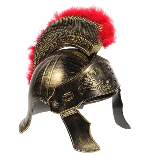 VERDANVERSE Römischer Helm mit Federaufsatz Antikes Kostüm Zubehör für Erwachsene und Teenager für Cosplay Karneval Halloween und Bühnenauftritte VERDANVERSE Römischer Helm mit Federaufsatz Antikes Kostüm Zubehör für Erwachsene und Teenager für Cosplay Karneval Halloween und Bühnenauftritte von VERDANVERSE