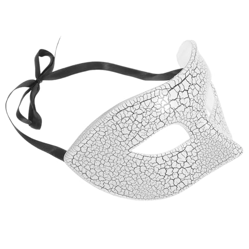 VERDANVERSE Scary Halloween mit Einzigartigem Riss-design Leichte Halbe Gesichtsbedeckung aus Kunststoff für Damen und Herren Komfortabel für Kostümpartys Karneval und Cosplay von VERDANVERSE