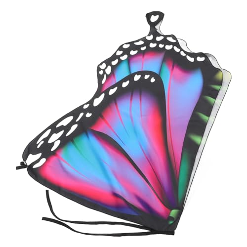 VERDANVERSE Schmetterlings-umhang Schmetterlings-kit Schmetterlingskäfig Grüne Feenflügel Schmetterlinge Pfau Schmetterlingsschal Cosplay Feenflügel Halloweenkostüm Kap Polyestergarn von VERDANVERSE