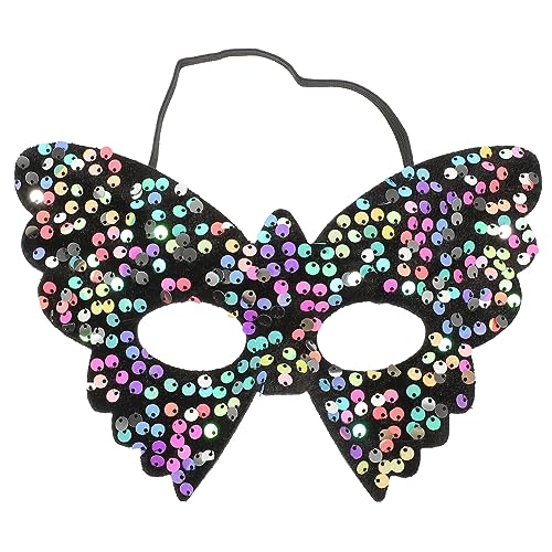 VERDANVERSE Schmetterlingsmaske mit Pailletten für Damen Herren Kostüm Accessoires für Halloween Karneval Maskenbälle Stabile Formbeständige Maske für Cosplay Partys von VERDANVERSE