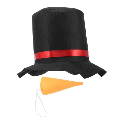 VERDANVERSE Schneemann Cosplay mit Wiederverwendbarem Hut und Karottennase für Weihnachtsfeiern Kostüm Partys und Winter Dekoration Verstellbar und Langlebig Passend für Erwachsene von VERDANVERSE