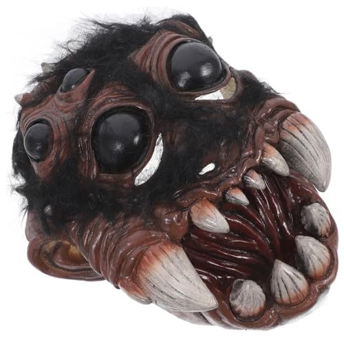 VERDANVERSE Spinnenmaske Gruselige Spinne Rätsel Dinosauriermaske Cosplay Gesichtsmaske Selber Machen Halloween Maske Für Tiergesichtsmaske Karikatur Maskerade Masken Wolf Mantel Plastik von VERDANVERSE