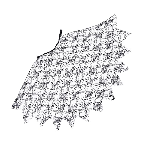 VERDANVERSE Spinnnetz Umhang Kap Kostüm kleidung Spinnennetzmantel Halloween-Schal-Umhang Halloween-Umhang Umhang Cosplay Polyester Schwarz VERDANVERSE Spinnnetz Umhang Kap Kostüm kleidung Spinnennetzmantel Halloween-Schal-Umhang Halloween-Umhang Umhang Cosplay Polyester Schwarz von VERDANVERSE