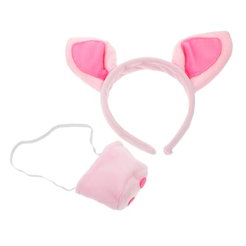 VERDANVERSE Teiliges Schweine Kostümset mit Pig Nose Prop und Haarreif Verarbeitetes Tierkostüm Zubehör für Karneval Halloween Cosplay Geburtstage und Rollenspiele und Auffällig VERDANVERSE Teiliges Schweine Kostümset mit Pig Nose Prop und Haarreif Verarbeitetes Tierkostüm Zubehör für Karneval Halloween Cosplay Geburtstage und Rollenspiele und Auffällig von VERDANVERSE