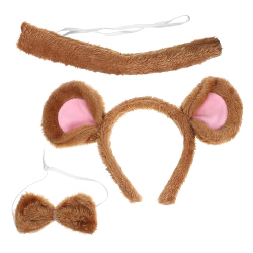 VERDANVERSE Tierisches Kostümset Mäuseohren Haarreif mit und Fliege Leichtes Bequemes Cosplay Accessoire für Halloween Karneval und Party Geeignet für Erwachsene VERDANVERSE Tierisches Kostümset Mäuseohren Haarreif mit und Fliege Leichtes Bequemes Cosplay Accessoire für Halloween Karneval und Party Geeignet für Erwachsene von VERDANVERSE