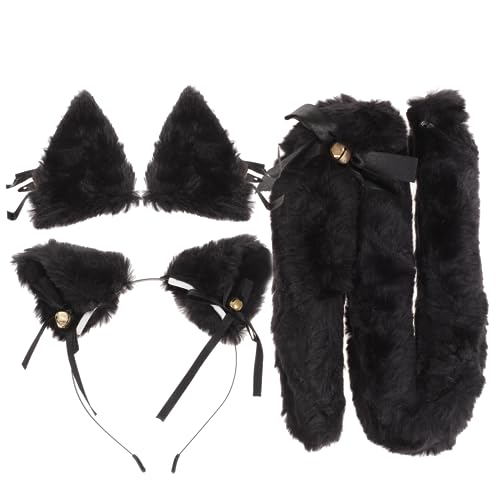 VERDANVERSE Tierohren Haarreif Set mit für Cosplay Fuchs Kostüm Zubehör für Partys Karneval Hautfreundlich Langlebig und Detailverliebt von VERDANVERSE