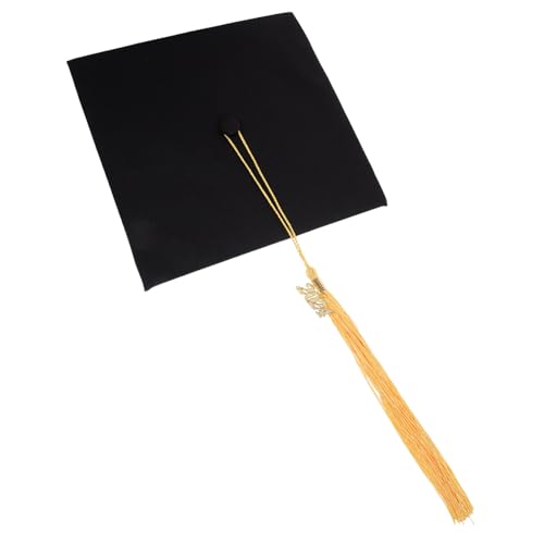 VERDANVERSE Unisex Abschlusskappe mit Quaste für Dekorativer Doktorhut für Erwachsene für Abschlussfeiern und Cosplay Robustes Material Bequeme von VERDANVERSE
