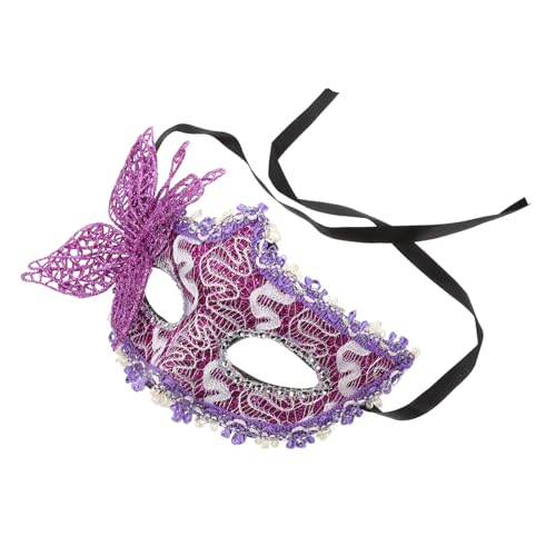 VERDANVERSE Venezianische Spitzen Maske Damen mit Schmetterlingsdesign Verstellbares Band Leichte Halloween für Karneval Ball Festival und Kostümparty Elegant und Komfortabel von VERDANVERSE