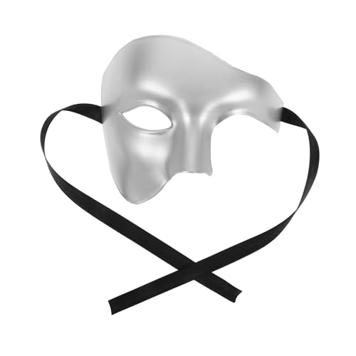 VERDANVERSE Verkleidungsmaske Maskerademaske Maskerade Maskiert Männer Maskerade Masken Herrenmasken-maskerade Maskerade Maske Herren Männer Maskieren Maskerade Maskenkostüm Silver Plastik von VERDANVERSE