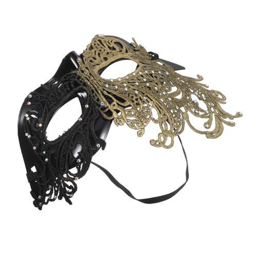 VERDANVERSE Vintage Halbgesichts Spitze Damen Maske mit Elastischem Band für Halloween Karneval Kostümparty Elegant und Angenehm VERDANVERSE Vintage Halbgesichts Spitze Damen Maske mit Elastischem Band für Halloween Karneval Kostümparty Elegant und Angenehm von VERDANVERSE