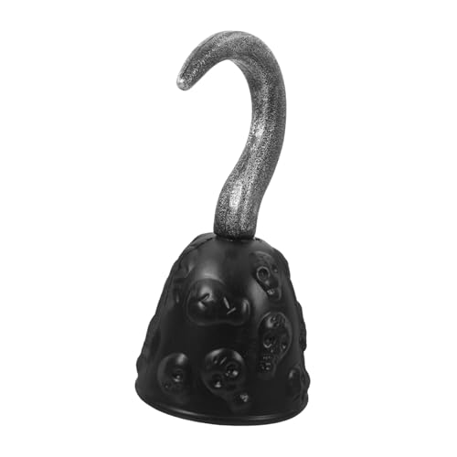 VERDANVERSE Vintage Piratenhaken aus Leichtem Kunststoff mit Schwarzem Design Detailreiches Cosplay Accessoire für Erwachsene und Authentisches Kostümzubehör für Halloween und Piratenpartys VERDANVERSE Vintage Piratenhaken aus Leichtem Kunststoff mit Schwarzem Design Detailreiches Cosplay Accessoire für Erwachsene und Authentisches Kostümzubehör für Halloween und Piratenpartys von VERDANVERSE