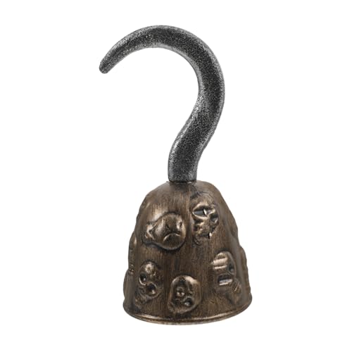VERDANVERSE Vintage Piratenhaken mit Design Leichter Kunststoff Piratenkostüm Zubehör für Authentisches Piratenparty Ornament Tragbarer Piratenhaken für Karneval und Halloween von VERDANVERSE