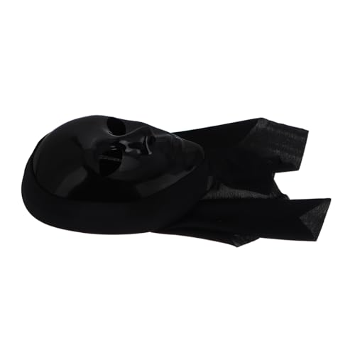 VERDANVERSE Vollgesichtsmaske Halloween Schwarz mit Verstellbarem Kopfband Stilvolles Design für Erwachsene Komfortabel und Vielseitig für Partys Street Dance Theater und Dekoration von VERDANVERSE