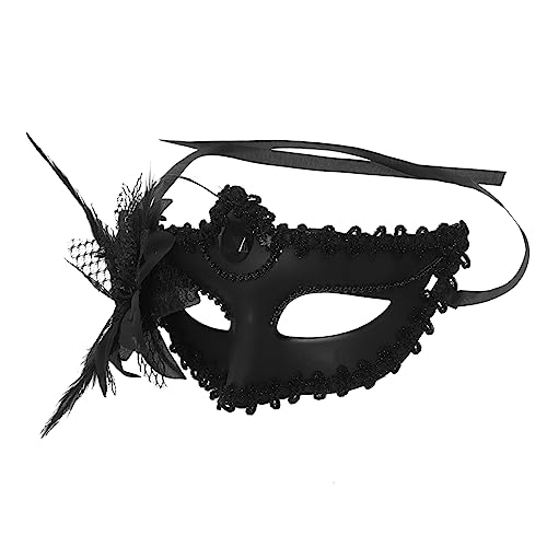 VERDANVERSE halbe Gesichtsmaske aus Spitze Halloween Hälfte Party LED Weibliche Maske dekorative Masken Maske für Frauen Maskerade Maskenrequisiten Kostüm Augenmaske Feder. Plastik Schwarz VERDANVERSE halbe Gesichtsmaske aus Spitze Halloween Hälfte Party LED Weibliche Maske dekorative Masken Maske für Frauen Maskerade Maskenrequisiten Kostüm Augenmaske Feder. Plastik Schwarz von VERDANVERSE