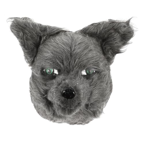 VERDANVERSE halloween masken halloweenmaske tiermasken scary mask lustige Wolfskopf pelzig Halloween Halbgesichtsmaske Party pelzige Maske Cosplay Halloween-Augenmaske klebriges von VERDANVERSE