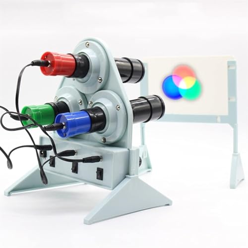 Die Drei Primärfarben Der Lichtsynthese Experimentator Demonstrator Rote, Grüne Und Blaue Lichtquelle Synthese Farbphysik Experimentelle Ausrüstung Lichtfarbsynthese Experimentelles Gerät von VERIMP