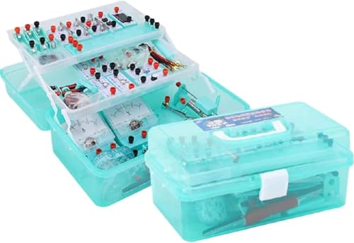 Praktische Physik-Experimentierbox for Die Mittelschule Experimentierausrüstungsbox, Elektromagnetische Experimentierbox-Set Tragbare Und Leichte Instrumentenbox von VERIMP