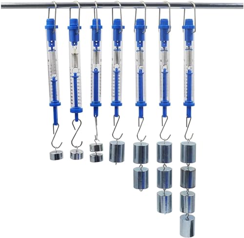 Transparentes Zylindrisches Rohr Federkraftmesser Newton-Spannungsskala 1 2,5 5 10 20 25 30 N, Federkraftmesser Stabphysik Mechanisches Experimentierinstrument Transparentes von VERIMP