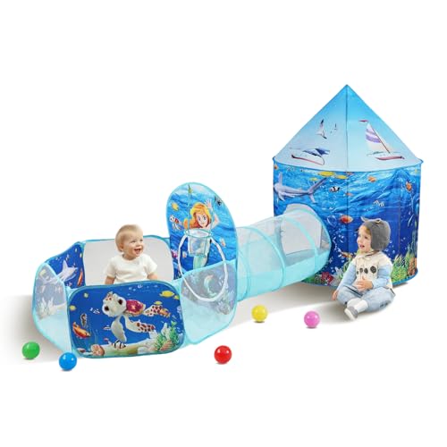 VEVOR 3-in-1-Spielzelt für Kinder mit Tunnel, Basketballkorb für Jungen, Mädchen, Babys und Kleinkinder, Pop-Up-Spielhaus für drinnen und draußen mit Tragetasche und Spanngurten, Geburtstagsgeschenke, VEVOR 3-in-1-Spielzelt für Kinder mit Tunnel, Basketballkorb für Jungen, Mädchen, Babys und Kleinkinder, Pop-Up-Spielhaus für drinnen und draußen mit Tragetasche und Spanngurten, Geburtstagsgeschenke, von VEVOR