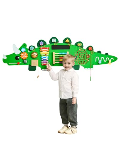 VEVOR Dinosaurier-Aktivitätswand, Motorikbrett, 11 Spiele, Montessori-Sensorik-Spieltafel für Kinder von 3–12 Jahren, Lernaktivitätszentrum, ideal für Kinder-Spielzimmer, Kindergarten, Klassenzimmer VEVOR Dinosaurier-Aktivitätswand, Motorikbrett, 11 Spiele, Montessori-Sensorik-Spieltafel für Kinder von 3–12 Jahren, Lernaktivitätszentrum, ideal für Kinder-Spielzimmer, Kindergarten, Klassenzimmer von VEVOR