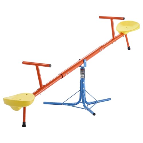 VEVOR Kinderwippe, 45,4 kg Tragkraft pro Sitz, Gartenwippe mit 3-zackigen Stützbeinen, Schaukelwippe, Karussellwippe, 360 Grad drehbar, Spielplatzgerät für Kinder ab 3 Jahren, 1905x620x660 mm VEVOR Kinderwippe, 45,4 kg Tragkraft pro Sitz, Gartenwippe mit 3-zackigen Stützbeinen, Schaukelwippe, Karussellwippe, 360 Grad drehbar, Spielplatzgerät für Kinder ab 3 Jahren, 1905x620x660 mm von VEVOR