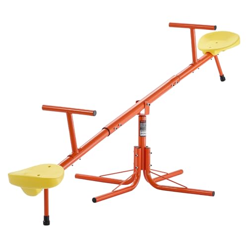 VEVOR Kinderwippe, 45,4 kg Tragkraft pro Sitz, Gartenwippe mit 4-zackigen Stützbeinen, Schaukelwippe, 360 Grad drehbar, Spielplatzgerät für Kinder ab 3 Jahren, 1905x790x660 mm VEVOR Kinderwippe, 45,4 kg Tragkraft pro Sitz, Gartenwippe mit 4-zackigen Stützbeinen, Schaukelwippe, 360 Grad drehbar, Spielplatzgerät für Kinder ab 3 Jahren, 1905x790x660 mm von VEVOR