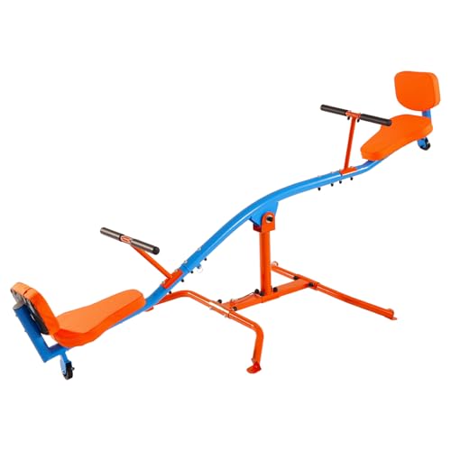 VEVOR Kinderwippe 2640 x 930 x 710 mm, Wippe bis 136 kg belastbar, Gartenwippe mit Griffen, Schaukelwippe, Karussellwippe für draußen, 360 Grad drehbar, Spielzeug für Kinder ab 3 Jahren von VEVOR