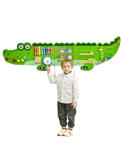 VEVOR Krokodil-Aktivitätswand, 9 Aktivitäten, Montessori-Sensorik-Wandspielzeug für Kinder von 3–12 Jahren, Montessori-Lernaktivitätszentrum, ideal für Kinder-Spielzimmer, Kindergarten, Klassenzimmer VEVOR Krokodil-Aktivitätswand, 9 Aktivitäten, Montessori-Sensorik-Wandspielzeug für Kinder von 3–12 Jahren, Montessori-Lernaktivitätszentrum, ideal für Kinder-Spielzimmer, Kindergarten, Klassenzimmer von VEVOR
