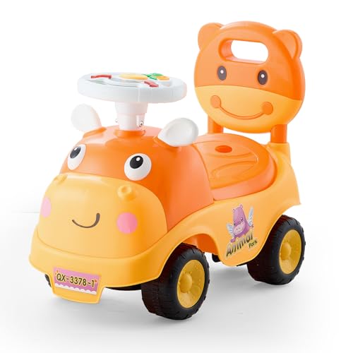 VEVOR Rutschauto, 500x240x415 mm Rutscher für Kleinkinder, Rutschfahrzeug mit Hupe und Musik, 22 kg Tragkraft, Stauraum unter dem Sitz, Lauflernhilfe für Kleinkinder von 19 bis 36 Monaten von VEVOR