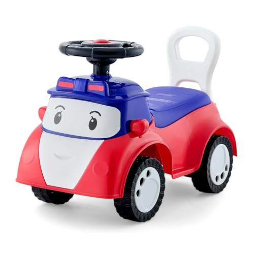 VEVOR Rutschauto, 620x275x395 mm Rutscher für Kinder, Rutschfahrzeug mit Musik und Stauraum unter dem Sitz, 25 kg Tragkraft, Lauflernhilfe für Kleinkinder von 19 bis 36 Monaten, Rot von VEVOR