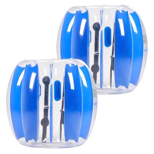 VEVOR aufblasbare Bumper Ball Bumper Stoßball (2 STK.) 0,9 m, strapazierfähiger 0,3 mm Dicker PVC-Bubble Knocker Kollisionsball für Outdoor-Sportteamspiele Spielzeug für Hof Park (Blaue Streifen) von VEVOR