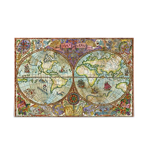 Grunge Klassische Weltkarte Puzzle für Kinder und Erwachsene, 1000 Teile, lustige Lernspiele, Geburtstagsgeschenk, Kunst, Heimdekoration, Größe 74,9 x 50,8 cm Grunge Klassische Weltkarte Puzzle für Kinder und Erwachsene, 1000 Teile, lustige Lernspiele, Geburtstagsgeschenk, Kunst, Heimdekoration, Größe 74,9 x 50,8 cm von VEWETOL