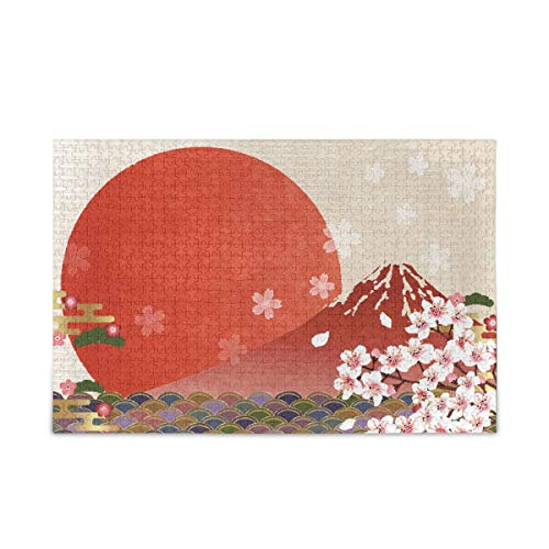 Mt Fuji Kirschblüten-Puzzle für Kinder und Erwachsene, 1000 Teile, lustige Lernspiele, Spielzeug, Geburtstagsgeschenk, Kunst, Heimdekoration, Größe 29,5 x 20 cm Mt Fuji Kirschblüten-Puzzle für Kinder und Erwachsene, 1000 Teile, lustige Lernspiele, Spielzeug, Geburtstagsgeschenk, Kunst, Heimdekoration, Größe 29,5 x 20 cm von VEWETOL