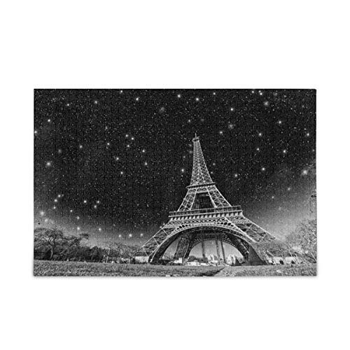 Wunderbare Nachtsicht des Eiffelturms in Paris, Puzzle für Kinder und Erwachsene, 1000 Teile, lustige Lernspiele, Spielzeug, Geburtstagsgeschenk, Kunst, Heimdekoration, Größe Wunderbare Nachtsicht des Eiffelturms in Paris, Puzzle für Kinder und Erwachsene, 1000 Teile, lustige Lernspiele, Spielzeug, Geburtstagsgeschenk, Kunst, Heimdekoration, Größe von VEWETOL