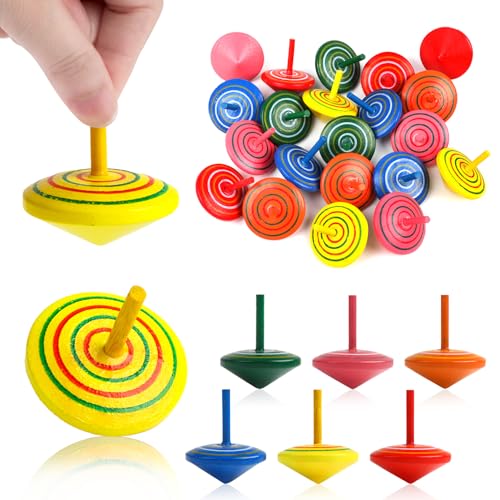 VEYLIN 36 Stück Kreisel aus Holz, Spielzeugkreisel Farbenfrohem für Kinder, Holzkreisel als Kinderspielzeug Kindergeburtstag Gastgeschenke VEYLIN 36 Stück Kreisel aus Holz, Spielzeugkreisel Farbenfrohem für Kinder, Holzkreisel als Kinderspielzeug Kindergeburtstag Gastgeschenke von VEYLIN