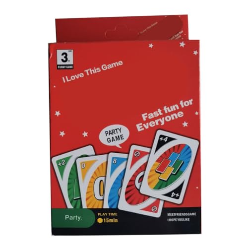 VEghee 2Pairs Card Game,Card Game Family, Adults & Party Game Night 2 to 6 Players, Card Games and Family Games from 7 Years von VEghee