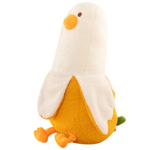 VEghee Banana Plush Toy, Banana Cuddly Toy, 27CM Kawaii Duck Plush Cushion, Throw Cushion Doll, Cuddly Toy Gift Filled for Children Girls Boys von VEghee