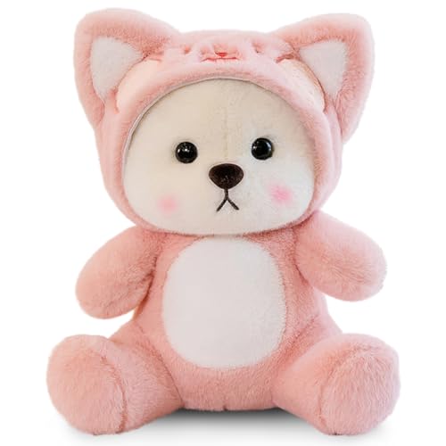 VEghee Cuddly Cat Plush Toy Cat, 25cm Cat Plush Toy, Plush Stuffed Toy, Cat Soft Filled Cushion, Animal Plush Cushion Toy Gift for Children, Girls, Boys, Cuddly Toy von VEghee