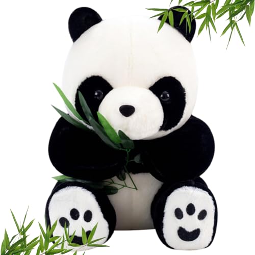 VEghee Cuddly Panda Plush Toy, 30cm Panda Plush Toy, Plush Stuffed Toy, Panda Soft Filled Cushion, Animal Plush Cushion Toy Gift for Children, Girls, Boys, Cuddly Toy von VEghee